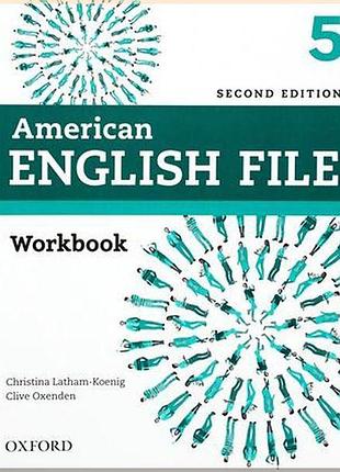Рабочая тетрадь american english file second edition 5 workbook without key
