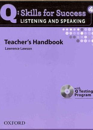 Книга для вчителя q: skills for success. listening and speaking 4 teacher's handbook