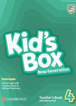 Книга для учителя kid's box new generation 4 teacher's book with digital pack