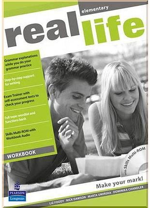 Рабочая тетрадь real life elementary workbook with multi-rom
