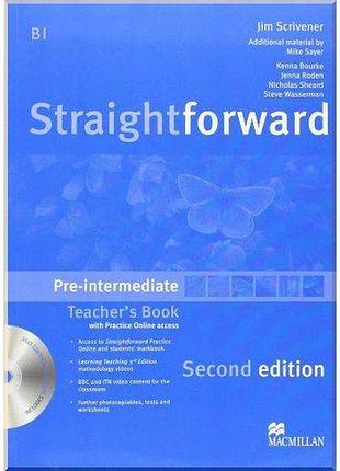 Книга для учителя straightforward second edition pre-intermediate teacher's book with cd-rom and practice