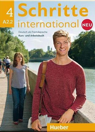 Учебник и рабочая тетрадь schritte international neu 4 kurs- und arbeitsbuch mit audio-cd zum arbeitsbuch