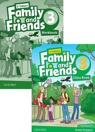 Family and friends 3 class book + workbook (2nd edition) комплект