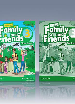 Family and friends 3 комплект class book + workbook 2nd edition