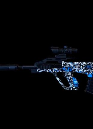 Игрушечный автомат aug с аккумулятором стреляет гелиевыми шариками орбизами