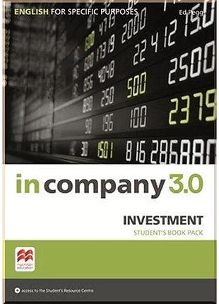 Учебник in company 3.0 esp investment student's book pack