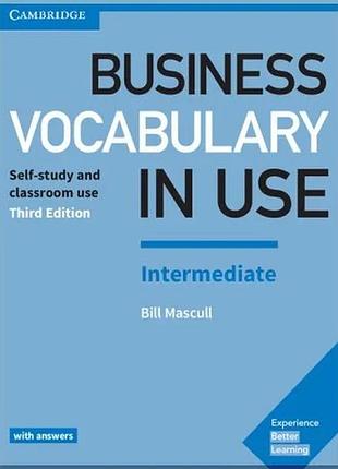 Книга business vocabulary in use third edition intermediate with answers