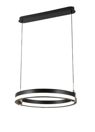 Подвесная led-люстра valeso g 2919/500d 108w, с пультом 2.4g с затемнением черный+золото