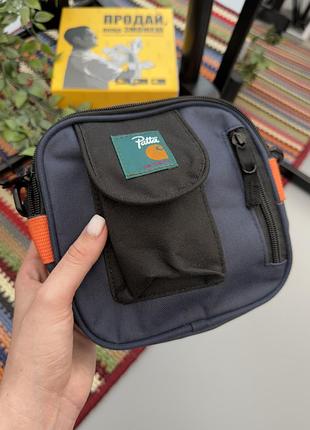 Carhartt сумка через плече / сумка на плече / кархартт / кархарт / сумки / чоловічі сумки через плече / сумка жіноча синьо-чорний