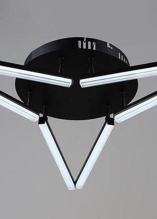 Люстра потолочная светодиодная valeso yh1324/6 bk, led 36w, черный