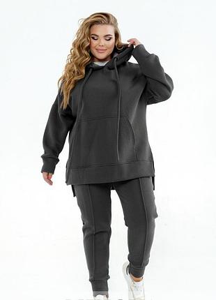 Костюм спортивный зимний sf-№228 графит, 50-52