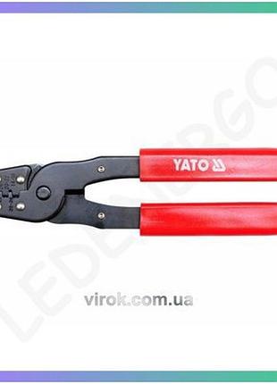 Клещи для обжима проводов yato 180мм плоскогубцы для электромонтажа резки проволоки обжима