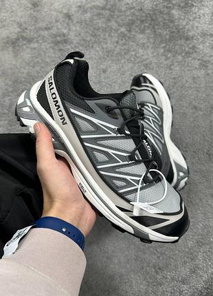 Чоловічі сірі кросівки salomon xt-6 expanse grey gore-tex winter termo х саломон 41