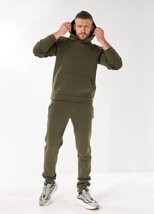 Теплый спортивный костюм мужской, трехнить, persian l-725 хаки, 42–44
