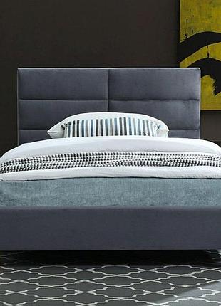 Ліжко sierra velvet 120x200 сіре/дуб tap.150
