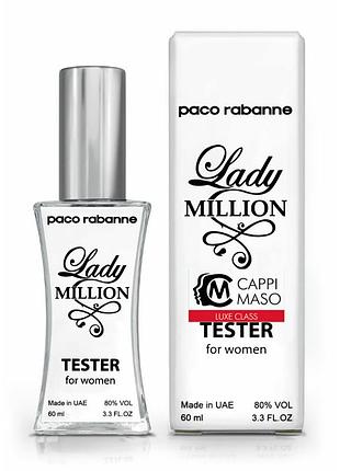 Тестер жіночого парфуму paco rabanne lady million 60 мл dutyfree парфуми туалетна вода