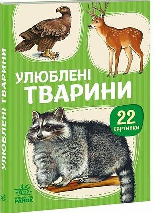 Книга для найменших з тваринками - 22 картинки. улюблені тварини а2116004у