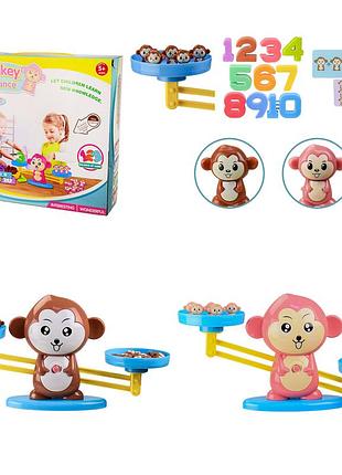 Настольная игра "ваги - сохрани баланс" bs773b/p, обезьянка, цифры 1-10, 19 фигурок, 30 карточек, 2 цвета, 33х9.5х17 см