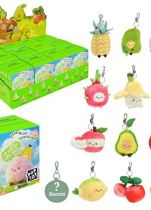 Мягкая игрушка-сюрприз pop toy арт. sg2503 (72шт) ароматные фрукты 12 видов+1 секрет 12шт дисплей бокс 31х21х11 см
