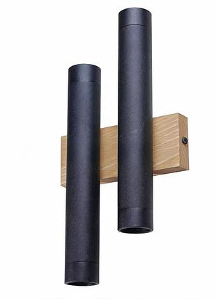 Світильник настінний mlyn 2538-2 4*gu5.3, mr11 lightset колір чорний