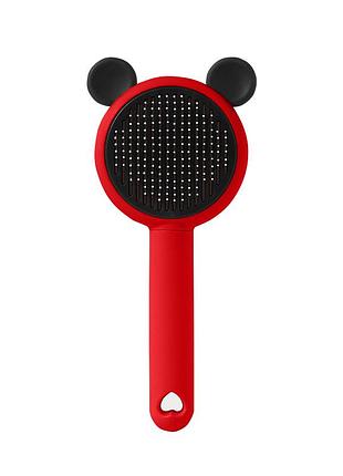 Расческа для шерсти животных dt-1152 red + black