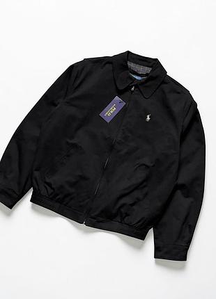 Мужская ветровка harrington polo ralph lauren, черная, новая m
