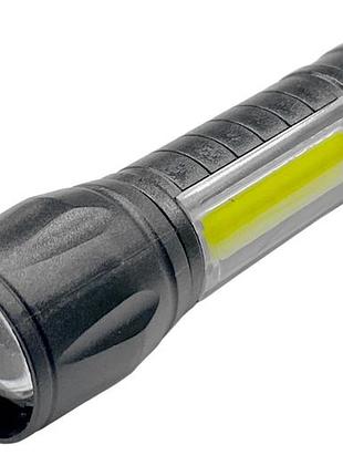 Ліхтарик ручний акумуляторний bl-511 з боковою led-лампою (2 в 1 мережний заряд) (922-9262)