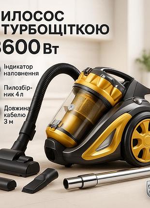 Пилосос без мішка для зручного прибирання ms-4408, господарський пилосос для дому te-40