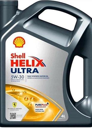 Моторное масло shell helix ultra 26418 5w-30 4л