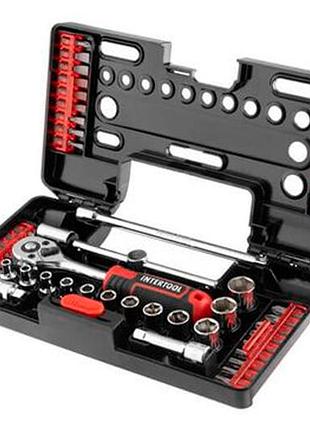 Набор инструмента intertool 1/4" 57 ед. storm (vt-3657)
