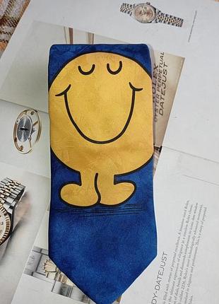 Галстук винтаж mr. men and little miss 1996  италия