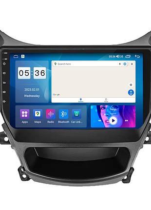 Штатная магнитола lesko для hyundai elantra v (md) рестайлинг ver 2 2013-2016 экран 9" 4/64gb carplay 4g wi-fi gps prime