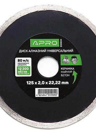 Диск алмазный apro 125мм x 16-18% плитка (830066)