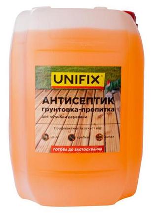 Антисептик грунтовка-пропитка для обработки древесины unifix 10 кг (951130)