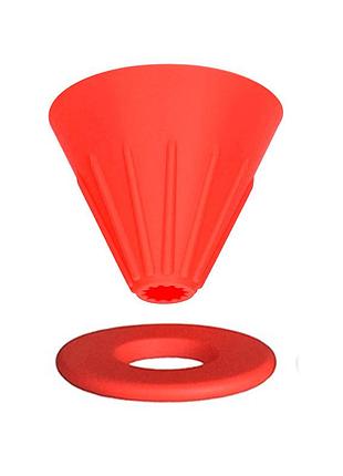 Пуровер ecocoffeetools gv40 для заваривания кофе red