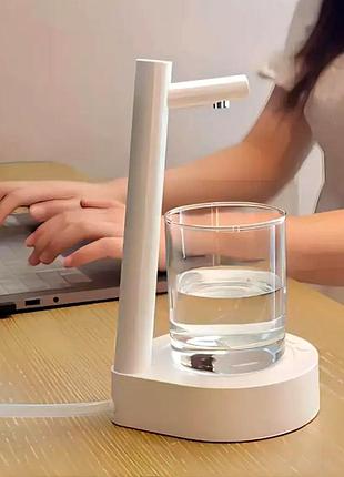 Настольный диспенсер для воды 3 режима 1800 мач от usb белый