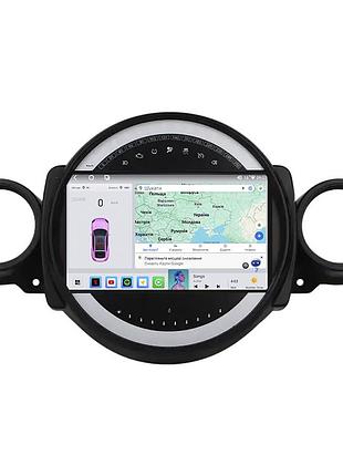 Штатна магнітола lesko для mini hatch ii (r56) 2006-2010 екран 9" 4/64 qled carplay 4g wi-fi gps 360 prime