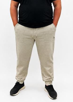 Мужские спортивные штаны джоггеры polo ralph lauren, темно-серые, 2xl-tall