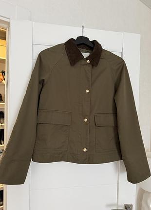 Куртка з вельветовим коміром h&m