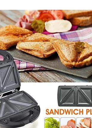 Электрический гриль электрогриль crownberg, гриль для мяса с прижимом, бытовая вафельница мультимейкер sb-35