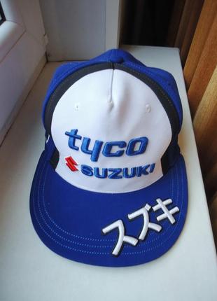 Мотокепка бейсболка suzuki racing tyco7 фото