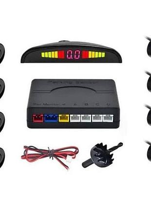 Парктронік (паркувальний радар) assistant parking sensor, 8 чорних датчиків lc-12