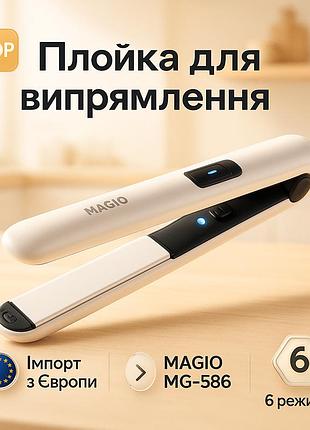 Випрямляч для гладкості волосся magio mg-586 випрямляч для волосся створення гофре xo-27