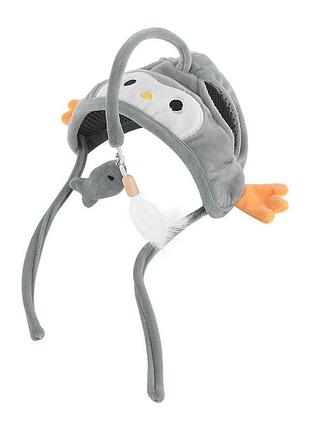 Іграшка шапочка дразилка dt-569 для кішок gray penguin