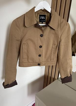 Тренч/куртка/бомпер короткий zara, в ідеальному стані хс!
