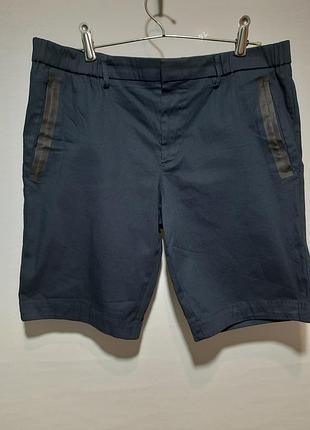 Стрейчевые синие шорты boss hugo boss 54/38r
athleisure comfort cotton stretch
 цвет классический синий