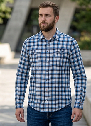 Сорочка\рубашка boss orange elgoe light flannel checked shirt