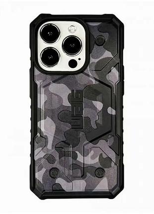 Протиударний чохол для iphone 15 pro max силіконовий чорний захист від ударів камуфляжний