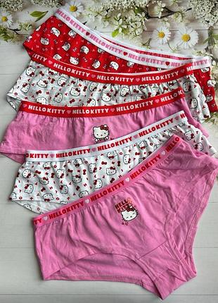 Трусики хіпстери на дівчинку hello kitty (набір 5 шт.) primark р.164 (13-14 років)