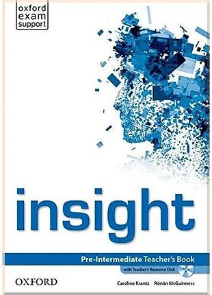 Книга для учителя insight pre-intermediate teacher's book with teacher's resource disk